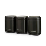 Morphy Richards Equip storage canisters set of 3 black 1.3L (British brand)