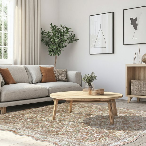 Classics Collection Summer Bloom rug peach cut pile 160x230cm, UK version