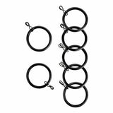 Argos Home matte black curtain rings 20 rings, UK version