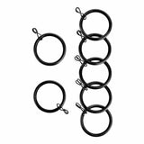 Argos Home matte black curtain rings 20 rings, UK version