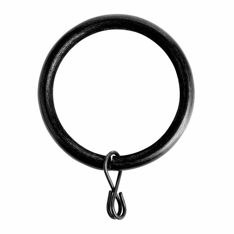 Argos Home matte black curtain rings 20 rings, UK version