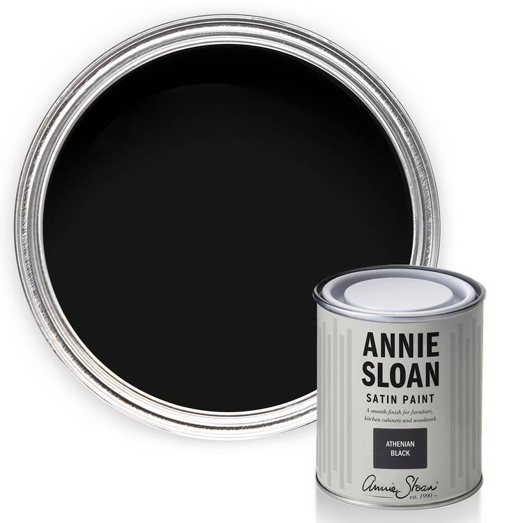 Annie Sloan Multi Surface Satin Paint Athenian Black 750ml - British product