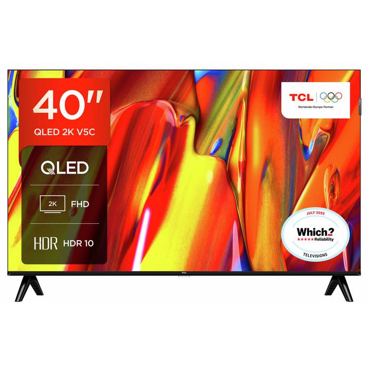 TCL 40V5C QLED Smart TV 40 inch (British brand)