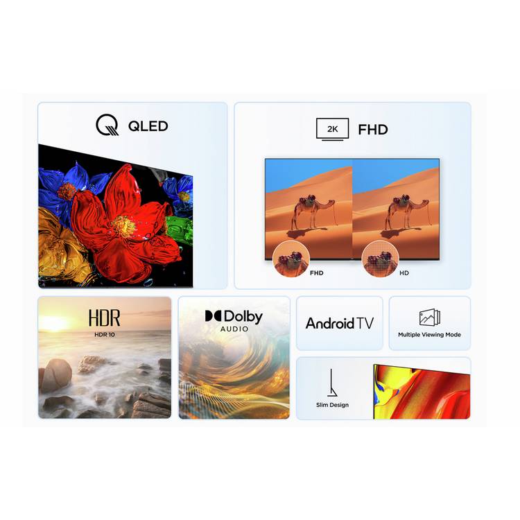 TCL 40V5C QLED Smart TV 40 inch (British brand)