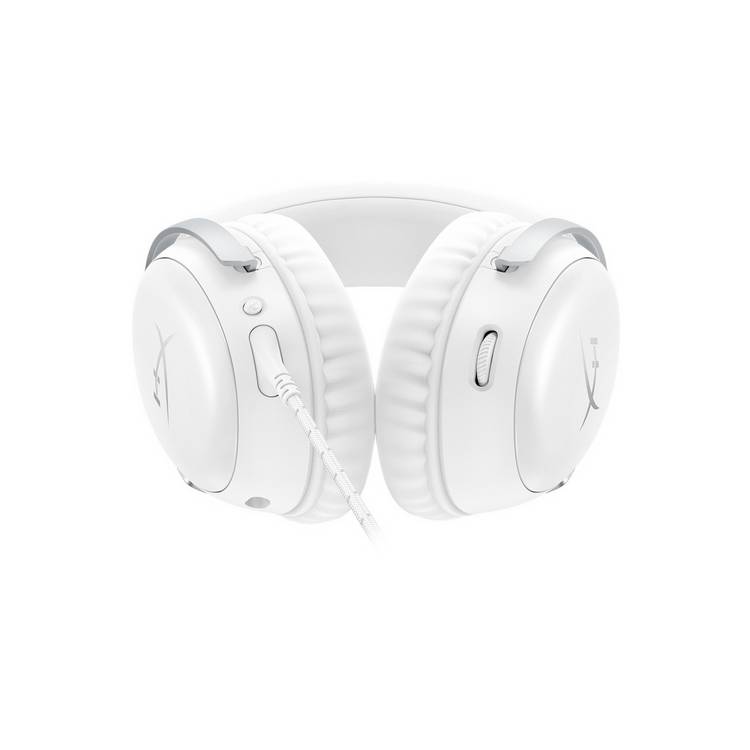 HyperX Cloud III wired gaming headset in white, UK version