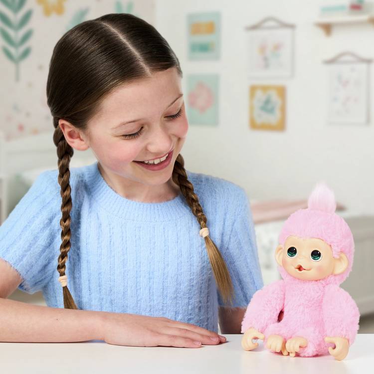 Little Live Pets Luna Lemon baby monkey interactive toy, UK version