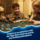 LEGO Tiger Shark Tank building set 1548 pieces, UK version