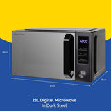 Russell Hobbs 900W standard microwave grey 23L, UK version