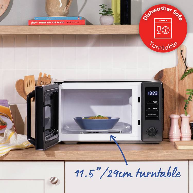 Russell Hobbs 900W standard microwave grey 23L, UK version