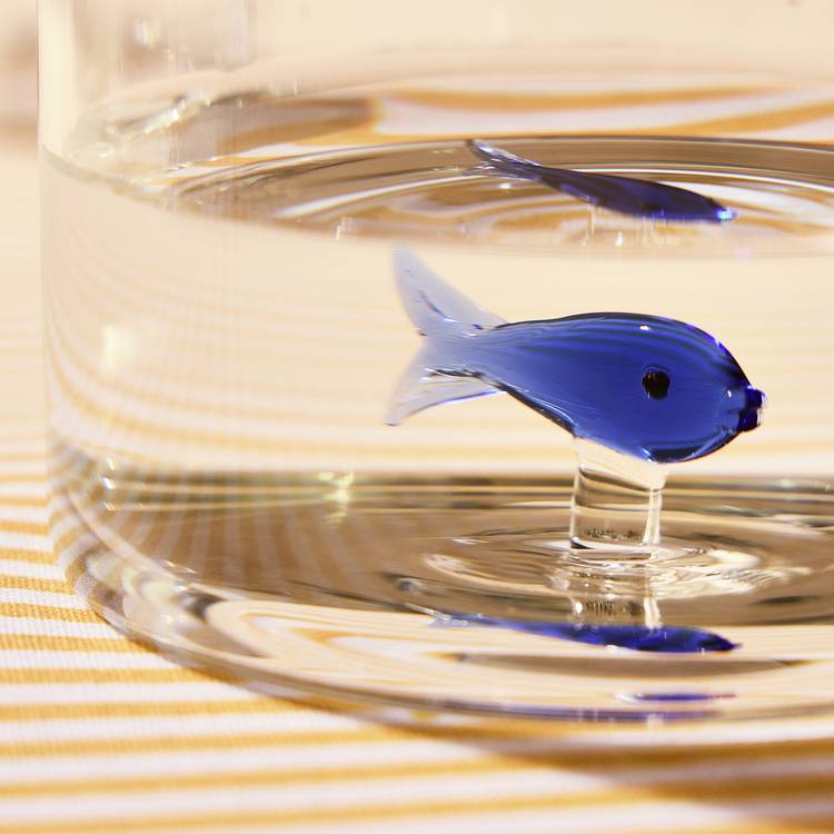 Argos Home glass jug 3D fish 1050ml (British brand)