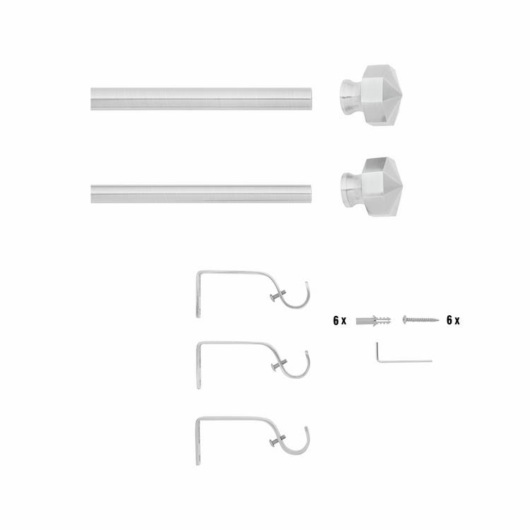 Argos Home extendable gold octagon curtain pole 165-300cm - British product
