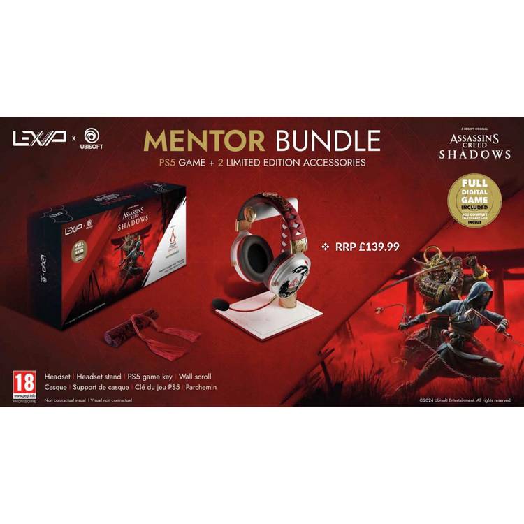 Lexip Assassin's Creed Shadows bundle with headset and stand, imported from the UK