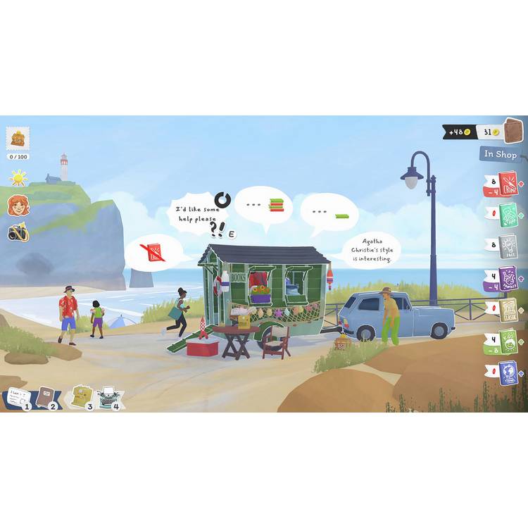 Tiny Bookshop Nintendo Switch game card, UK version