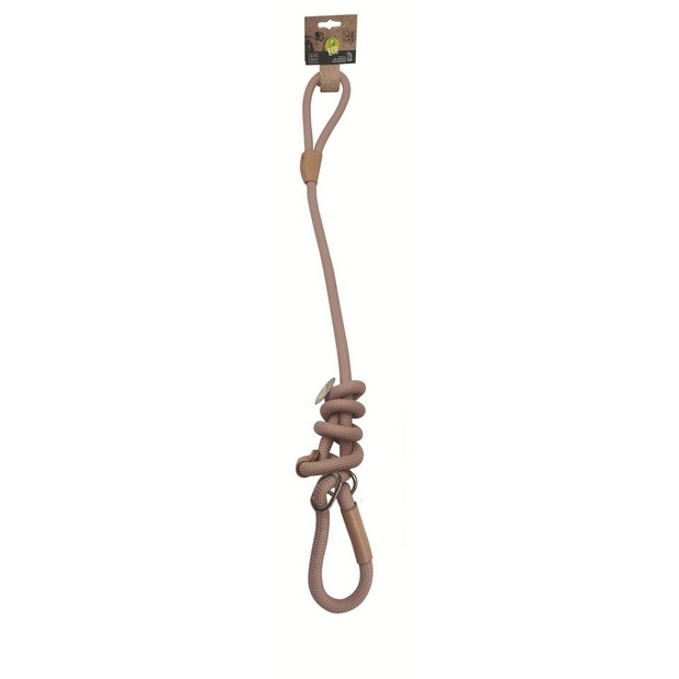 M-PETS dog lead and collar set pink medium, UK version