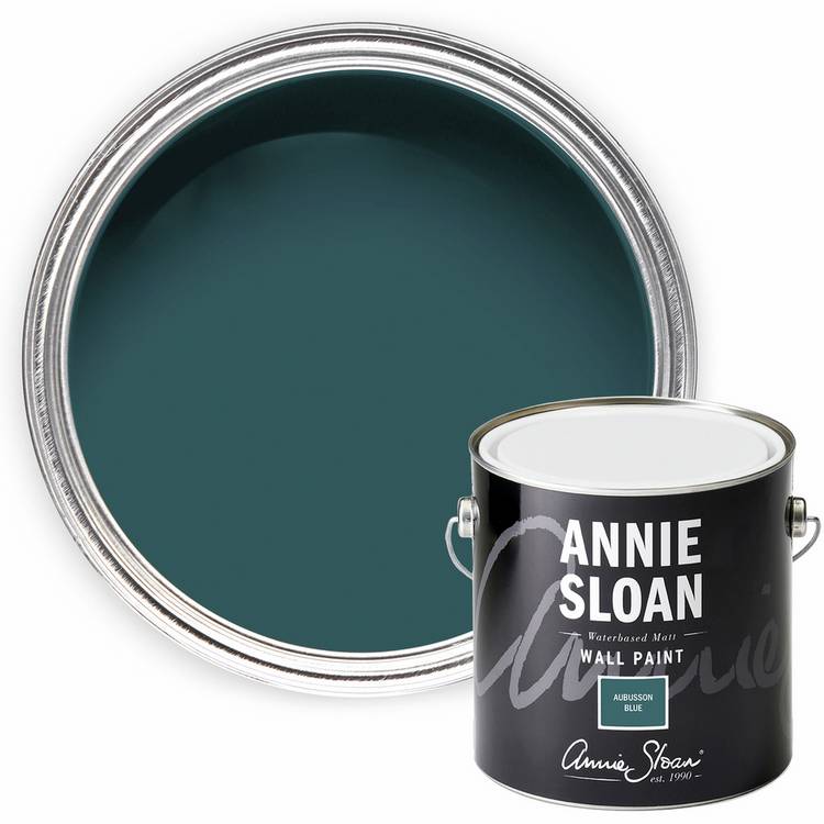 Annie Sloan wall paint Aubusson Blue 2.5L, UK version