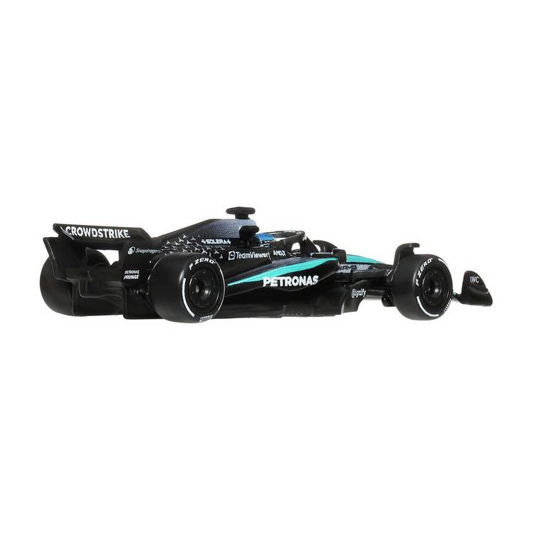 Hot Wheels F1 George Russell styled toy car, UK version