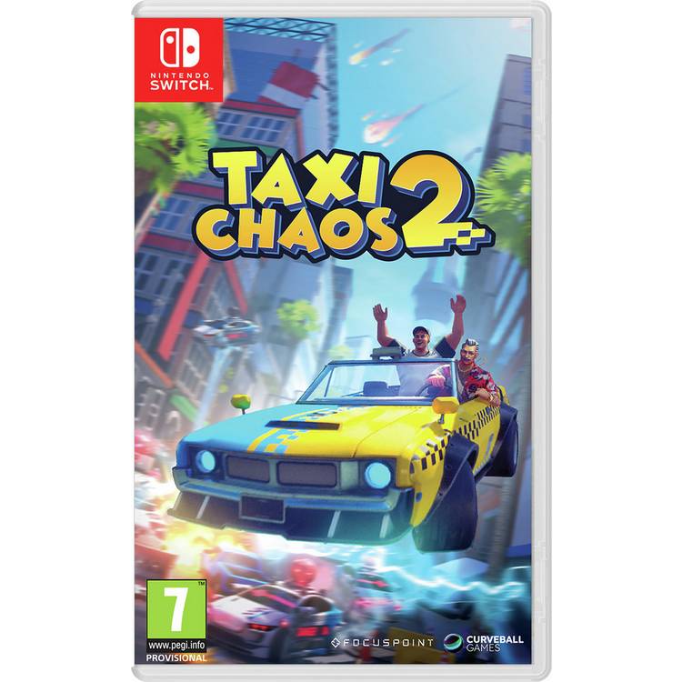 Taxi Chaos 2 Nintendo Switch game disc, UK version