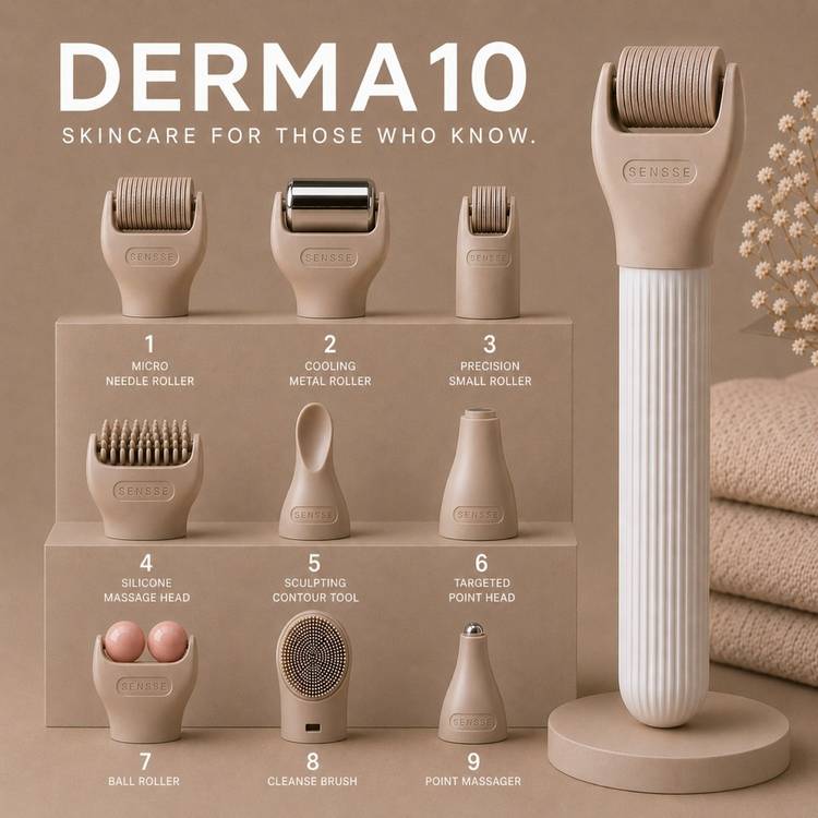 Sensse Derma10 10-in-1 skincare kit (British brand)