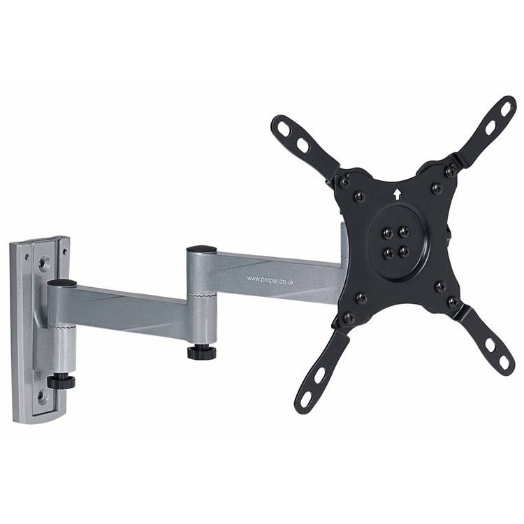 ProperAV Tilt & Swivel TV Bracket for 13-43 Inch TVs (British brand)