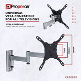 ProperAV Tilt & Swivel TV Bracket for 13-43 Inch TVs (British brand)
