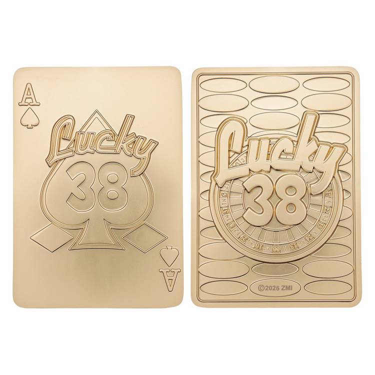 Fallout Lucky 38 imitation gold casino set - British product