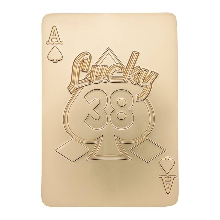 Fallout Lucky 38 imitation gold casino set - British product