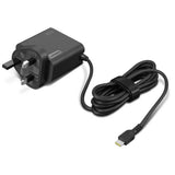 Lenovo 65W USB-C laptop and mobile charger black, imported from the UK