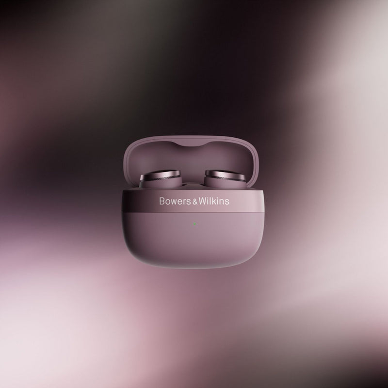 Bowers & Wilkins Pi8 true wireless earbuds pale mauve, imported from the UK