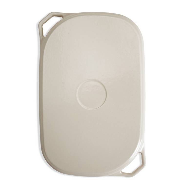 Habitat cast iron grill pan 38cm cream - British product