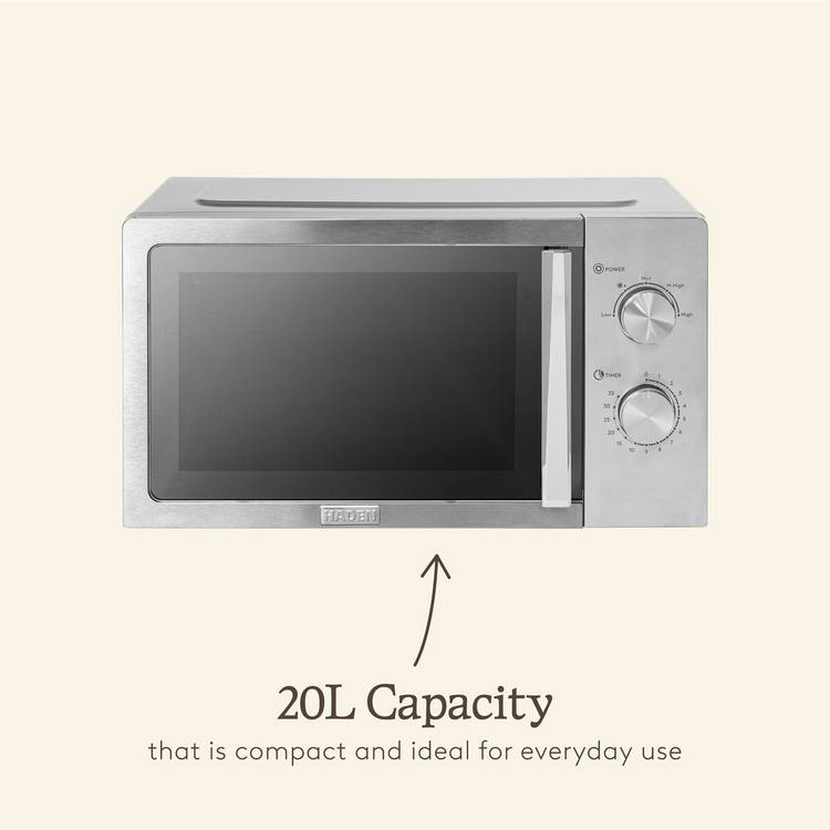 Haden stainless steel microwave 800W 20L (British brand)