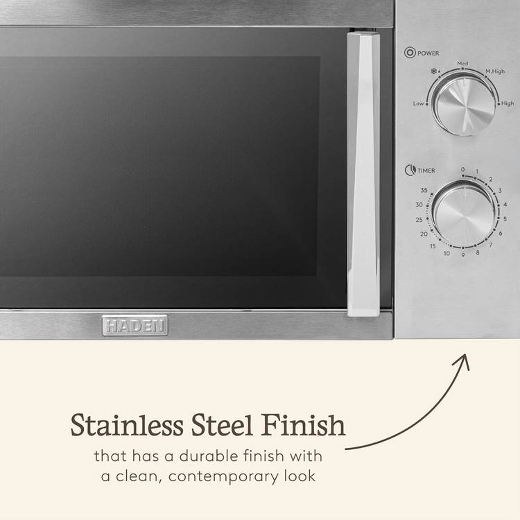 Haden stainless steel microwave 800W 20L (British brand)