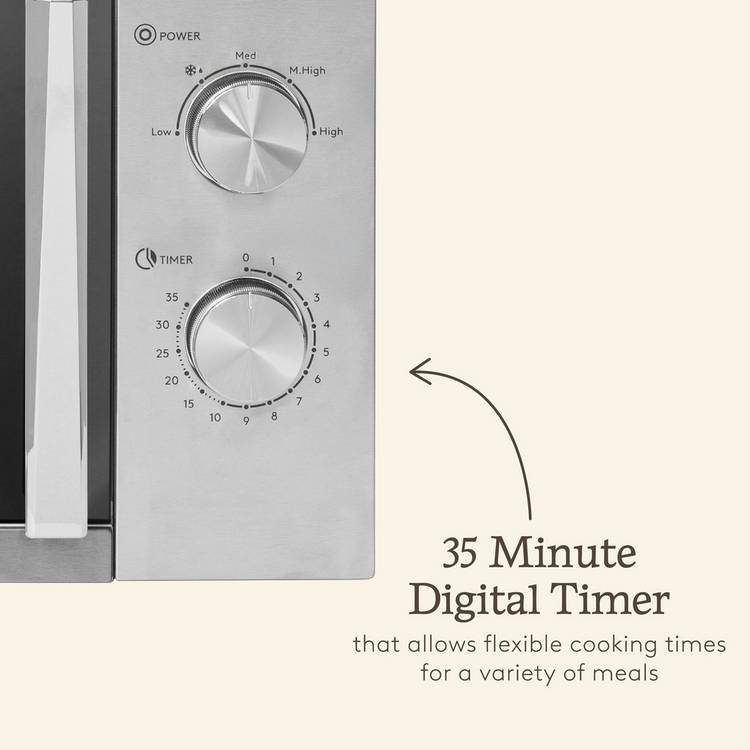 Haden stainless steel microwave 800W 20L (British brand)