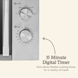 Haden stainless steel microwave 800W 20L (British brand)