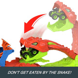 Hot Wheels Monster Trucks Snake Slam Takedown Playset, imported from the UK