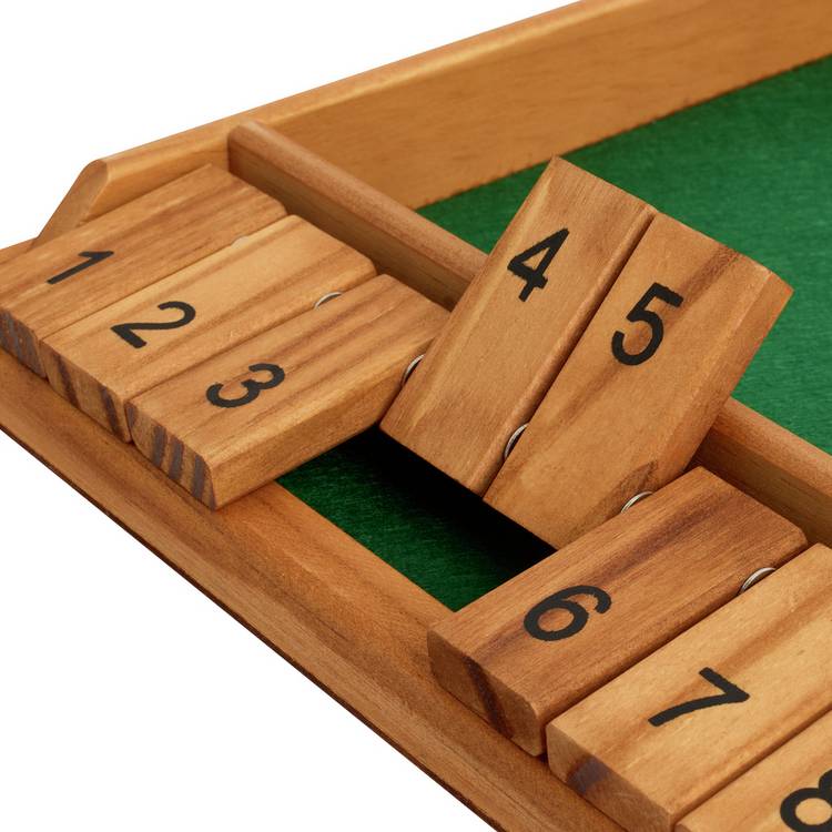 Professor Puzzle Shut The Box wooden game, UK version