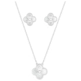 Lipsy silver plated floral clover set - British product