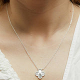 Lipsy silver plated floral clover set - British product