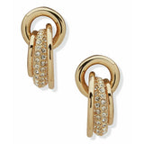 Argos DKNY Gold Tone Pave Shaky Ring Drop Earrings- Buy online at McGrocer