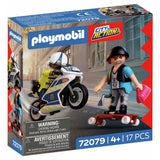 Playmobil Police Motorcycle Chase Playset - British product