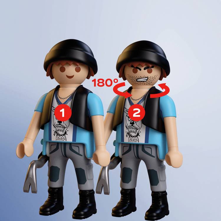 Playmobil Police Motorcycle Chase Playset - British product
