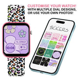 Tikkers smart watch pink camo silicone strap - British product