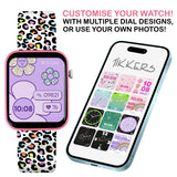 Tikkers smart watch pink camo silicone strap - British product