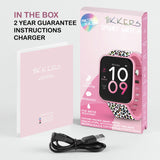 Tikkers smart watch pink camo silicone strap - British product
