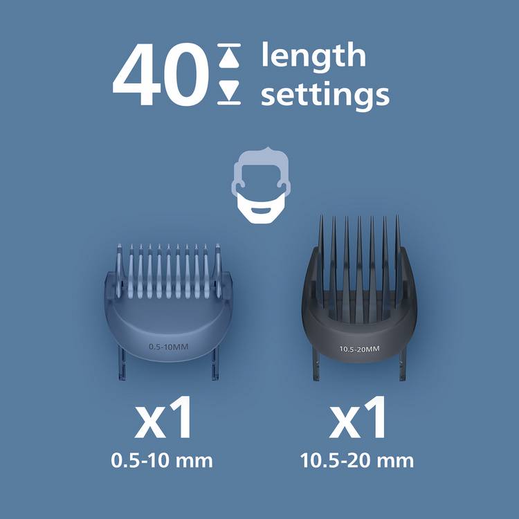 Philips Series 3000 beard trimmer with combs, imported from the UK