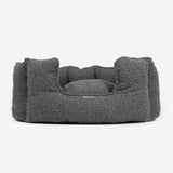 Lords & Labradors high wall dog bed in granite boucle large (British brand)