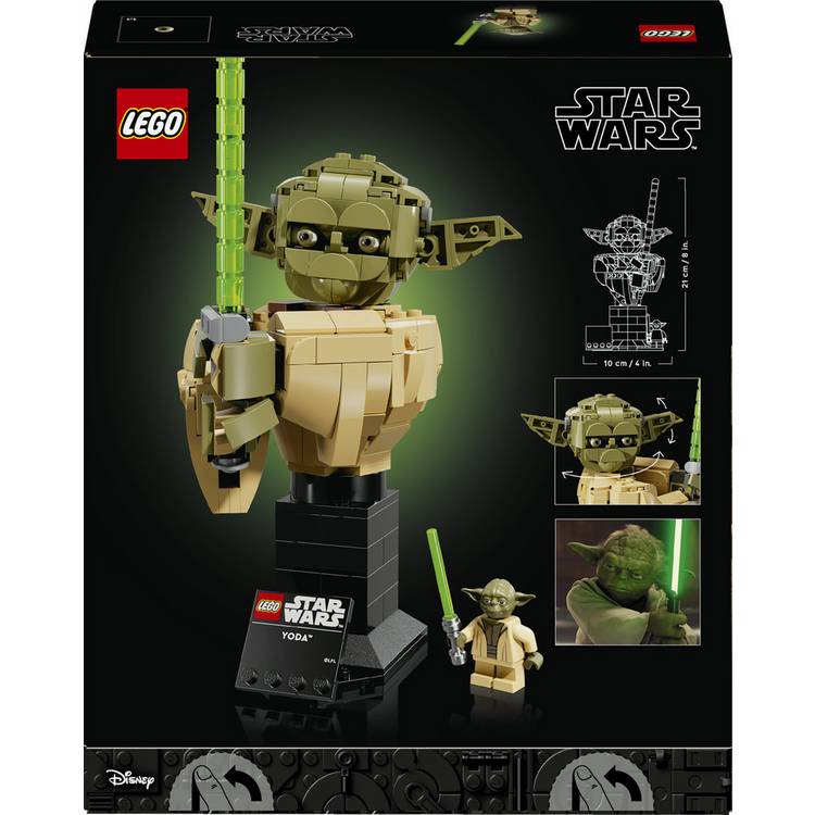 LEGO Star Wars Yoda bust model kit 399-piece, UK version