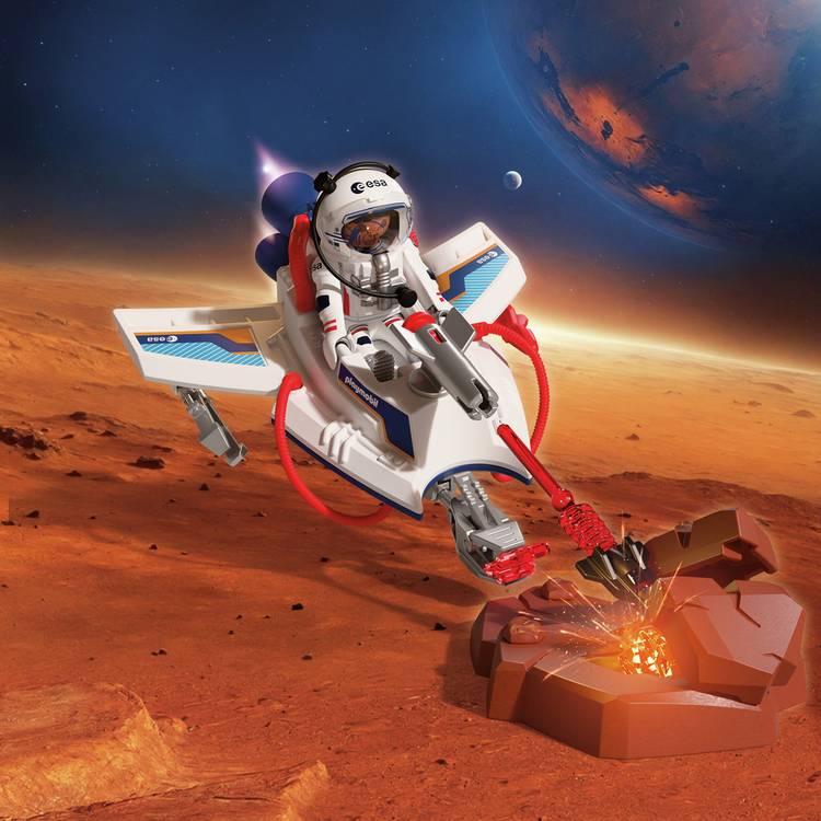 Playmobil ESA space glider playset, imported from the UK