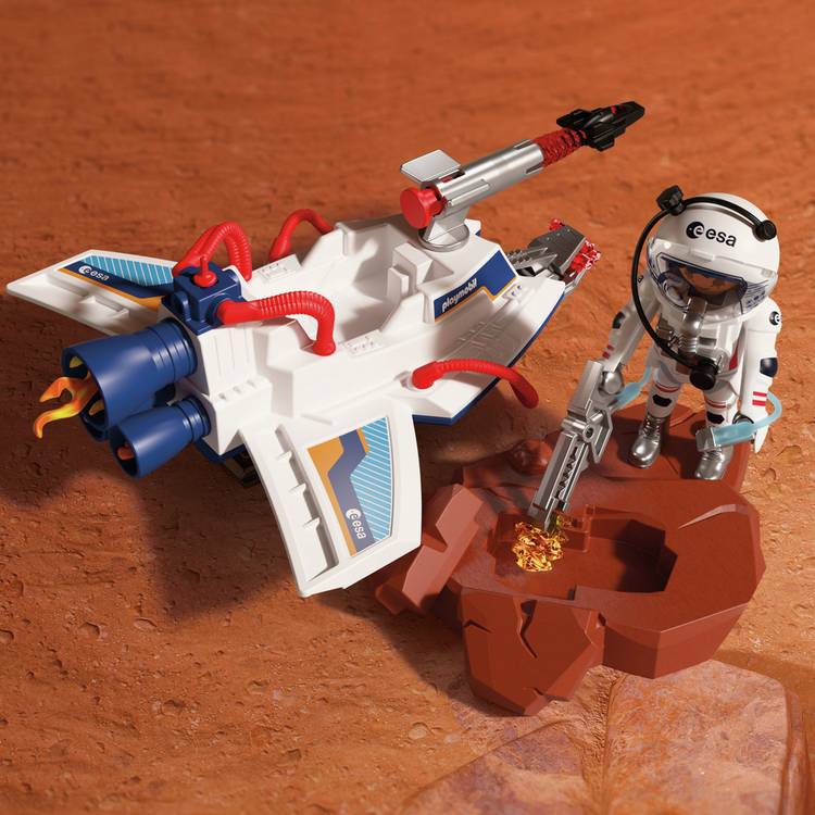 Playmobil ESA space glider playset, imported from the UK