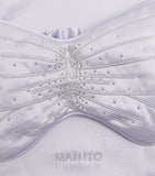 MANITO mulberry silk butterfly eye mask with rhinestones - British product