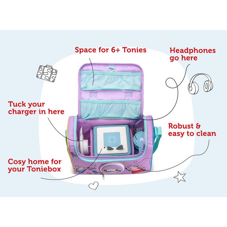tonies Peppa Pig storage bag (British brand)